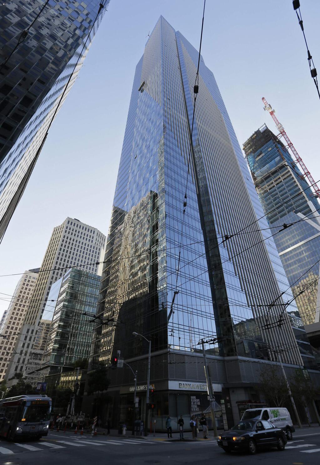 FILE - In this Sept. 26, 2016 file photo, is the Millennium Tower in San Francisco. (AP Photo/Eric Risberg, File)