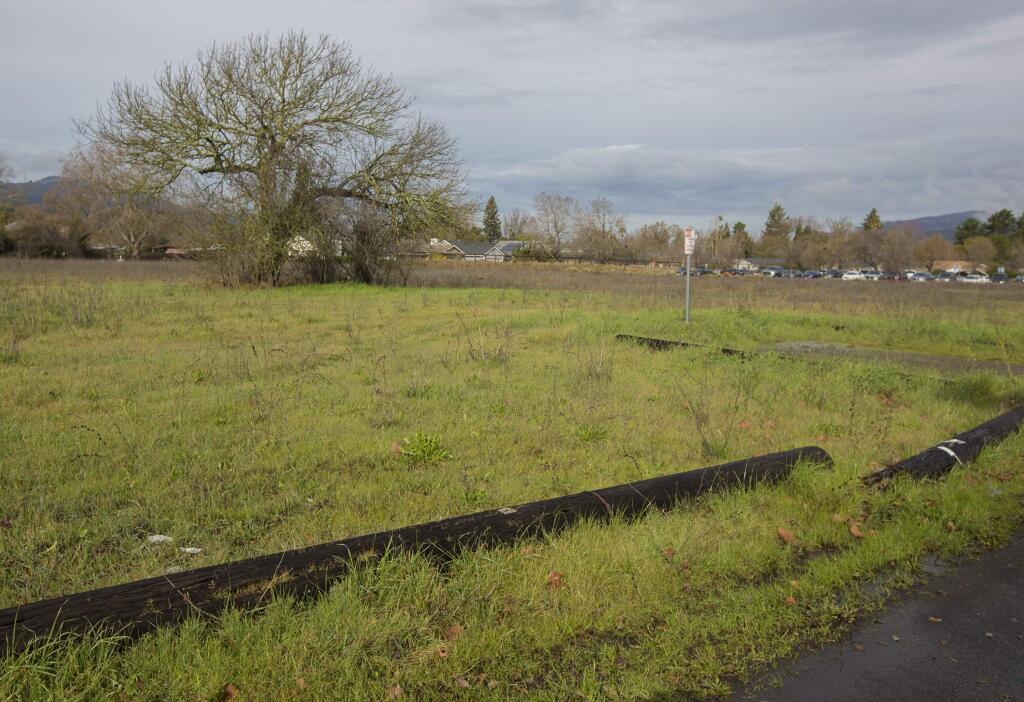 The Sonoma Valley Hospital property on Fourth St. West and West MacArthur.(Photo by Robbi Pengelly/Index-Tribune)