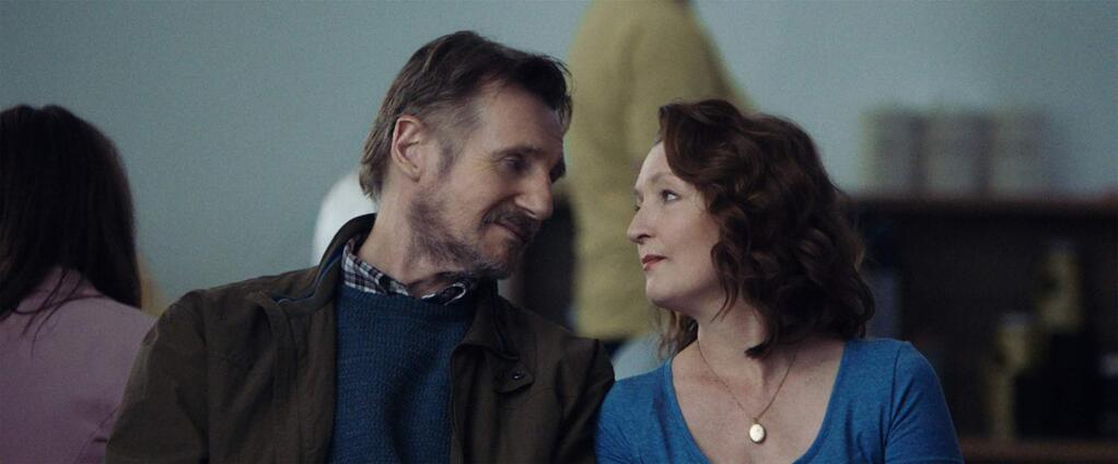 Liam Neeson and Lesley Manville star in 'Ordinary Love' as a long-married couple Joan and Tom who have an ease to their relationship which only comes from spending a lifetime together. When Joan is diagnosed with breast cancer, the course of her treatment shines a light on their enduring devotion, as they must find the humor and grace to survive a year of adversity. (Bleecker Street)