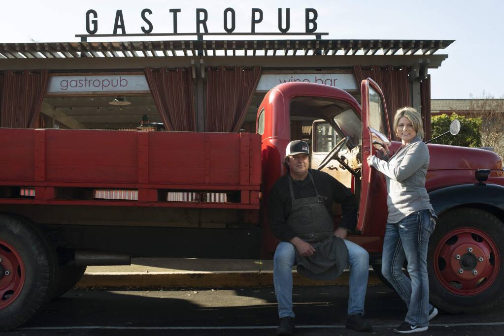Jeff and Suzette Tyler owners of Palooza gastropub in Kenwood which is located on Sonoma Highway. January 16, 2017. (Photo: Erik Castro/for The Press Democrat)