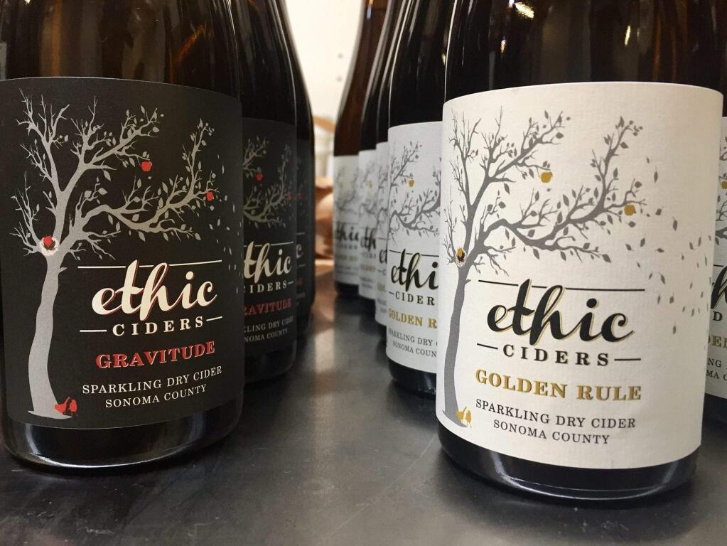 Judges for the Good Food Award choose Ethic Cider's Golden Rule product for its honor. The company has a cidery in Petaluma and a farm in Sebastopol. (ETHIC CIDERS/ FACEBOOK)