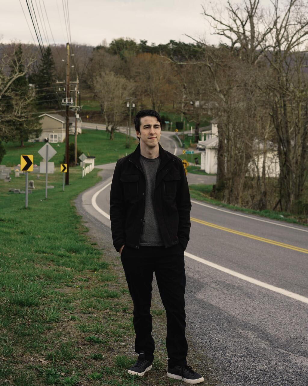 Caleb Cain, who spent years consumed by what he calls a “decentralized cult” of far-right YouTube personalities, in Berkeley Springs, W.Va., April 10, 2019. Some young men discover the videos by accident, others seek them out. Some travel all the way to neo-Nazism, others stop at bigotry. The common thread is YouTube and its recommendation algorithm. “I was brainwashed,” Cain says. (Justin T. Gellerson/The New York Times)
