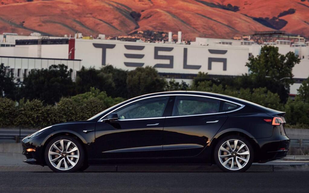 Serial Number: 1. This Tesla Model 3 goes to CEO Elon Musk. (Tesla)