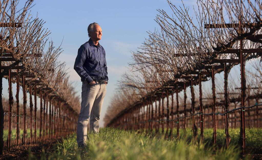 PHOTO: 1 BY KENT PORTER/ THE PRESS DEMOCRAT -Kevin Sea, at SRJC's Shone Farm, is the instructor and coordinator of the Wine Studies Program at Santa Rosa Junior College.