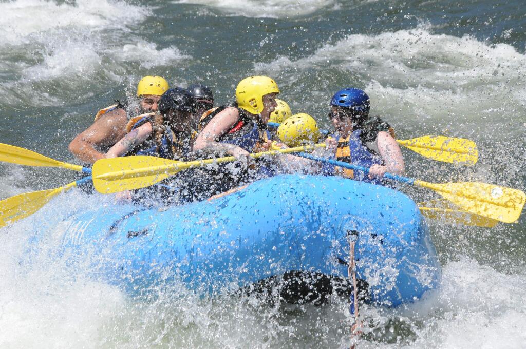 Satan's Cesspool Rapid challenges a group of young rafters on a trip down the American River with Adventure Connection on June 4. (Hotshot Imaging, Inc)