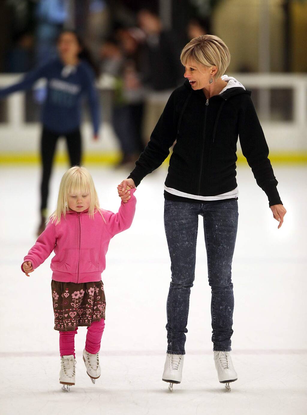Enjoy a family skating session at Snoopy's Home Ice in Santa Rosa. (John Burgess/The Press Democrat)