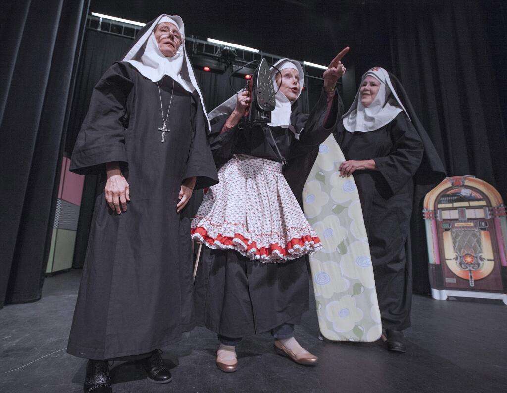Sonoma Arts Live (formerly the Sonoma Theatre Alliance) kicks off its new season with Dan Groggin's 'Nunsense' at Andrews Hall, Sonoma Community Center. For more information, visit sonomaartslive.org. (Photos by Robbi Pengelly/Index-Tribune)