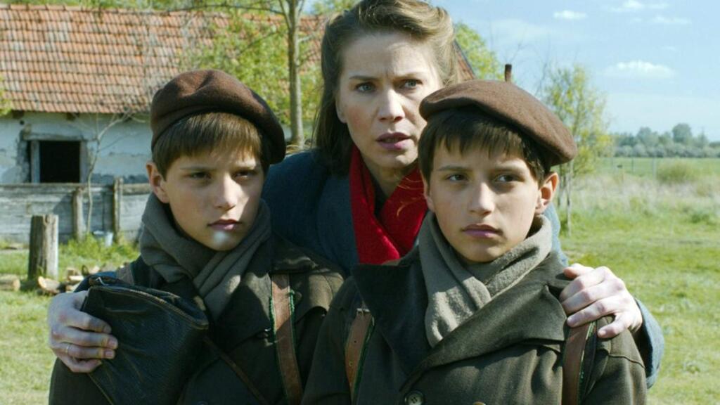 Sony Pictures ClassicTwo 13-year-old identical twin brothers (László and András Gyémánt), left at their grandmother's farm by their mother, Gyongyver Bognar), find powerful and jarring ways to cope with German occupation in their native land.
