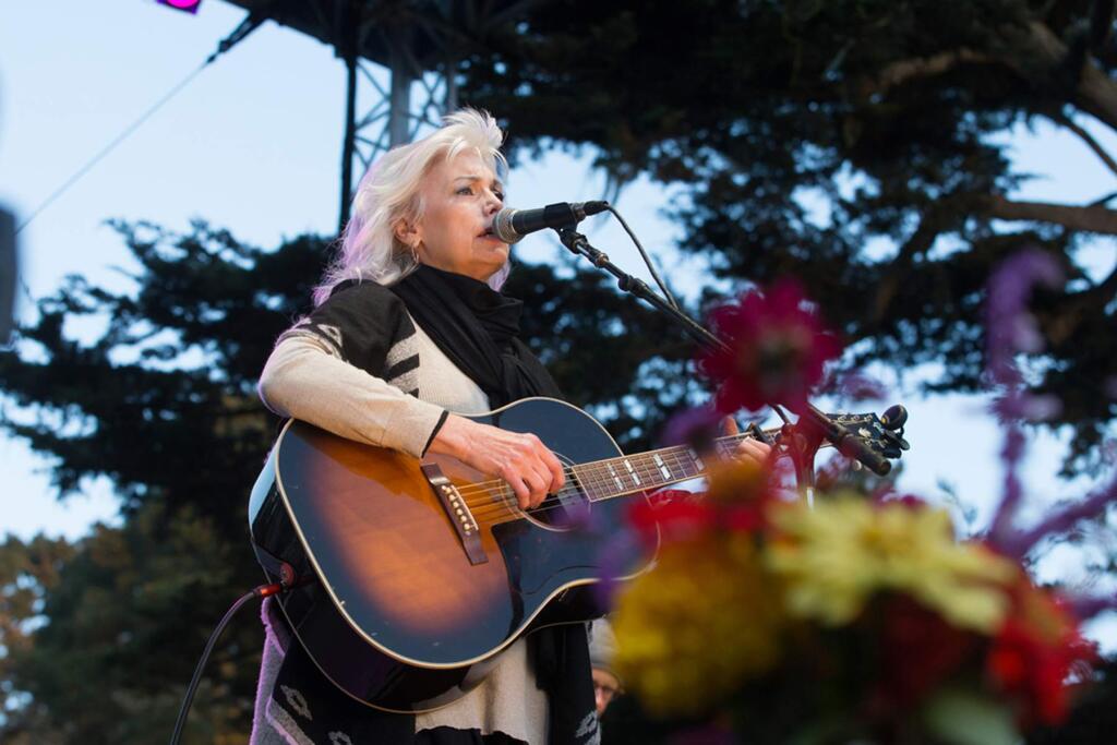 Emmylou Harris, performing at the 2016 Hardly Strictly Bluegrass in Golden Gate Park, returns to this year's event Sunday, Oct. 2. (Sterling Munksgard)