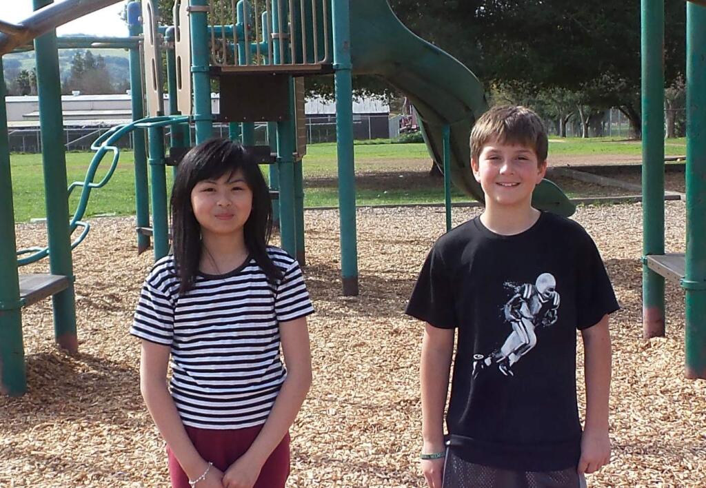 Submitted photoEl Verano's students of the year Melissa Chen and Justin Bornis.