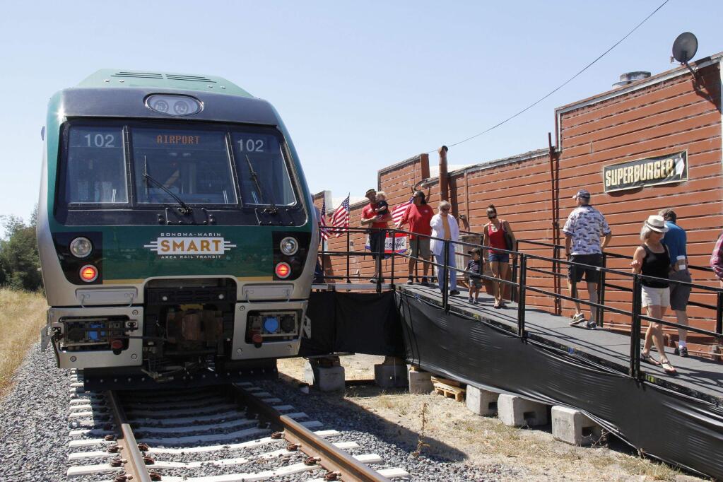 The SMART Train open for all to see at the 40th Annual Penngrove Celebration Parade held on July 3, 2016 in Penngrove CA. JIM JOHNSON FOR THE ARGUS-COURIER