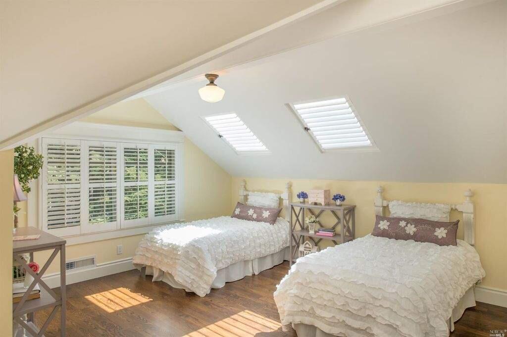 Skylights illuminate the children's bedroom at 615 Pepper Road, Petaluma. Property listed by Keith White/ Terra Firma Global Partners, terrafirmaglobalpartners.com, 707-559-8579. (Courtesy of NORCAL MLS)