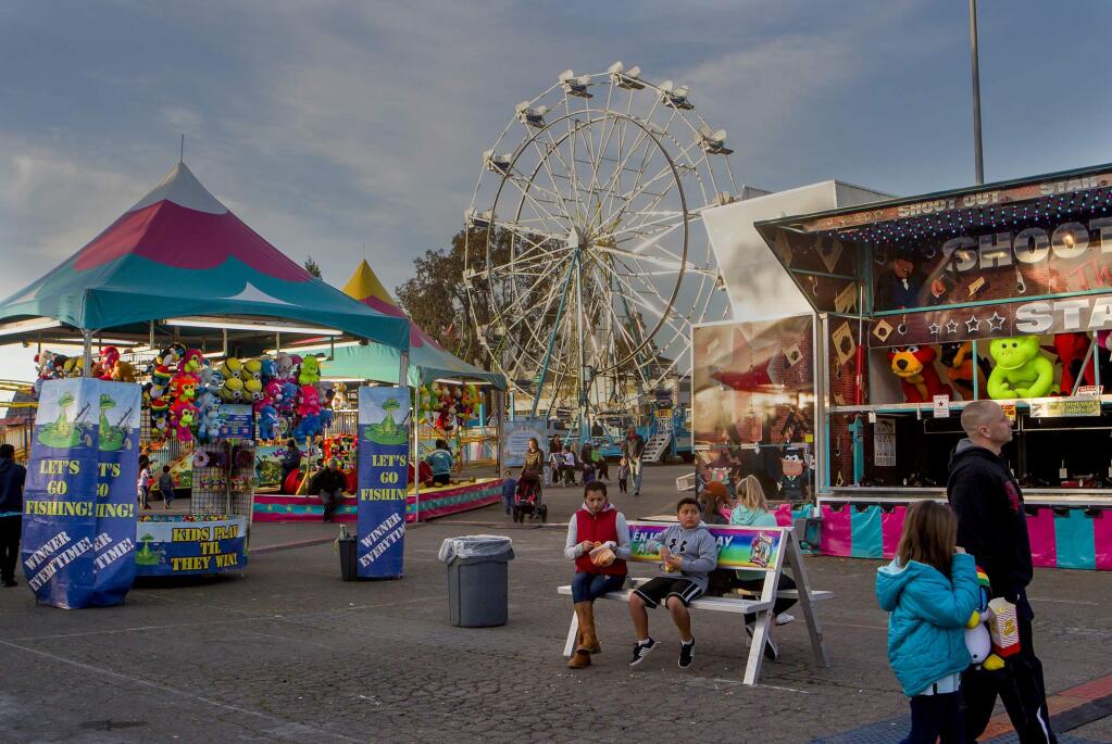 The Carnival in the parking lot in front of the Fair Grounds at the Carnival in Petaluma on Saturday, February 20, 2016. (JOHN O'HARA/FOR THE ARGUS-COURIER).