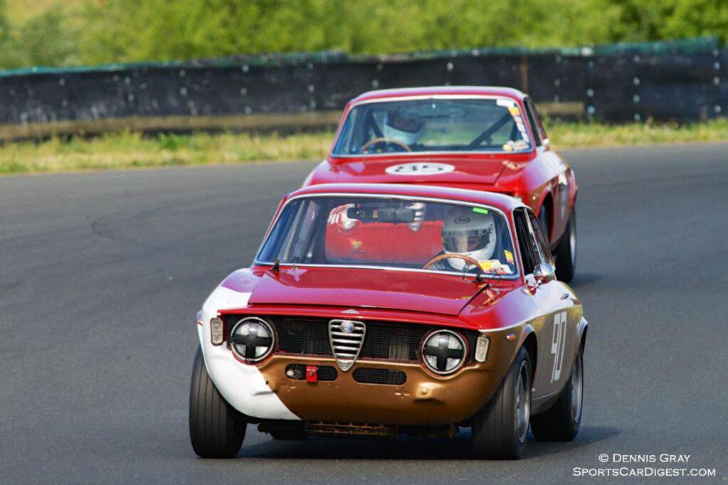RAMS GATE WINERY's Jeffrey O'Neill's Alfa Romeo1300GTA will be on the track for the Classic Sports Racing Group (CSRG) Charity Challenge at Sonoma Raceway, Oct. 3-4. (Photo by Dennis Gray)
