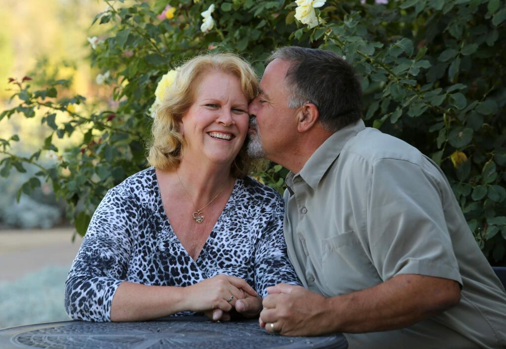 PHOTO: 1 BY CRISTA JEREMIASON/ THE PRESS DEMOCRAT -After her divorce, Pamela Reuter used online dating sites to find a partner. After some scary experiences and a few men who “probably needed therapy more than dating,” she met Keith Reuter on Match.com. Three years later, in 2009, they were married.