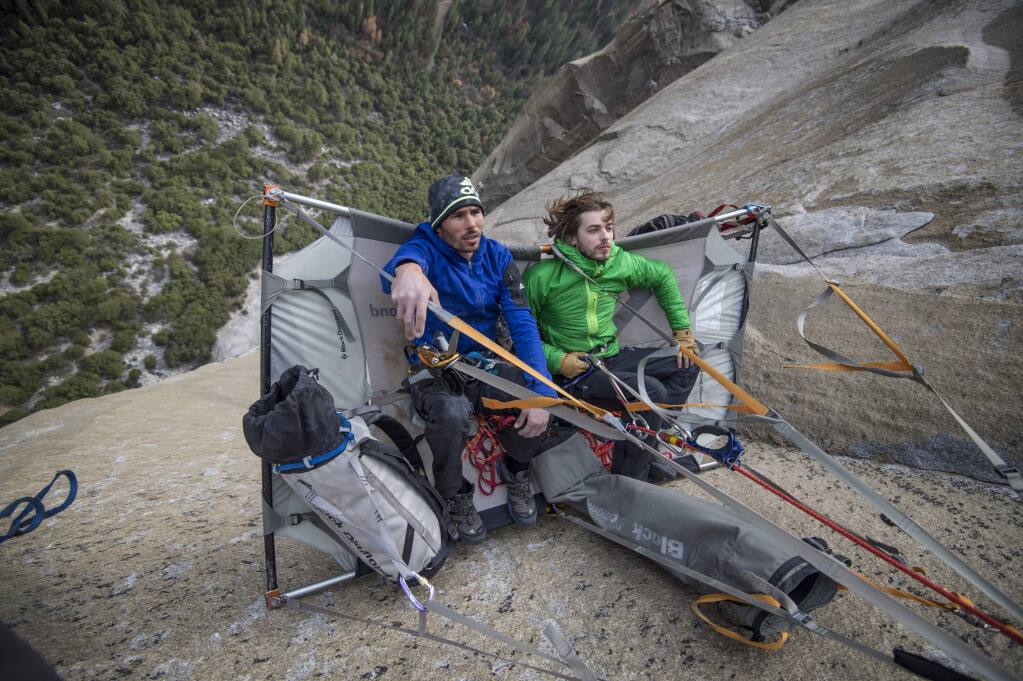 Kevin Jorgeson and another climber. (ANDY MANN/ 3 STRINGS PRODUCTIONS, WWW.KEVINJORGESON.COM)