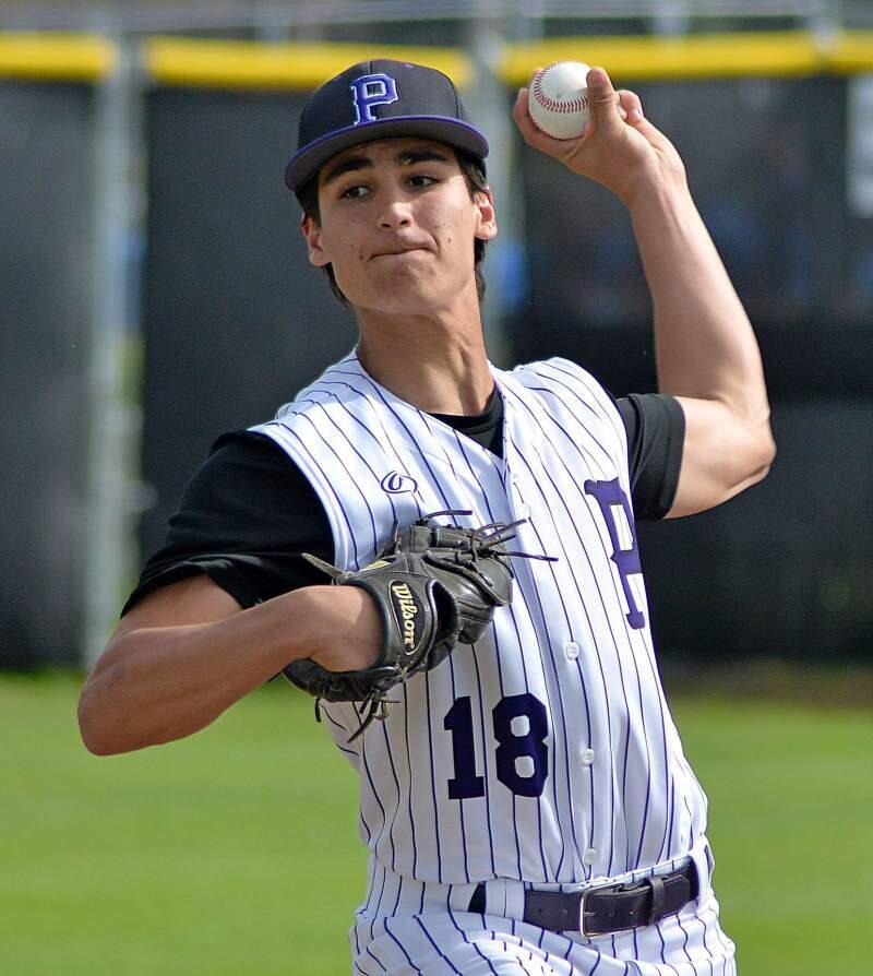 Mark Wolbert, from Petaluma High School, helped hit and pitch the American Legion Leghorns to the state championship. (SUMNER FOWLER/FOR THE ARGUS-COURIER)