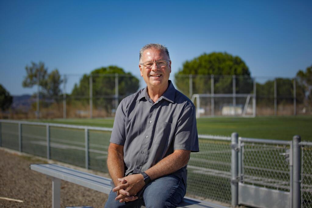 Petaluma, CA, USA._Tuesday, September 17, 2019._ Scott Brodhun recently retired as Petaluma's assistant city manager. His legacy is the work he did for public park projects and community sports. (CRISSY PASCUAL/ARGUS-COURIER STAFF)
