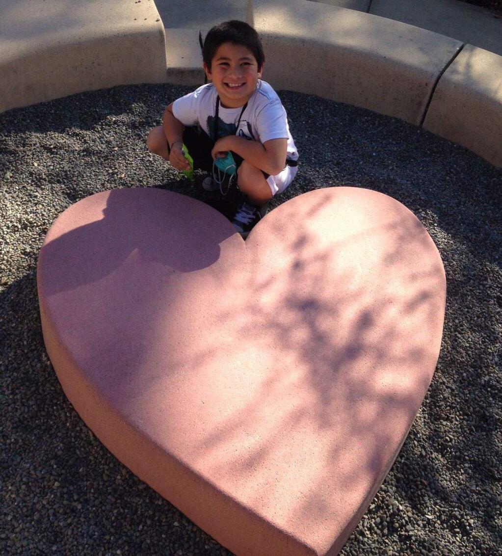 Vinnie Schenone, 9, collapsed Monday at Evergreen Elementary School in Rohnert Park. Two teachers revived him with CPR after finding him face down on the playground. (Family photo)