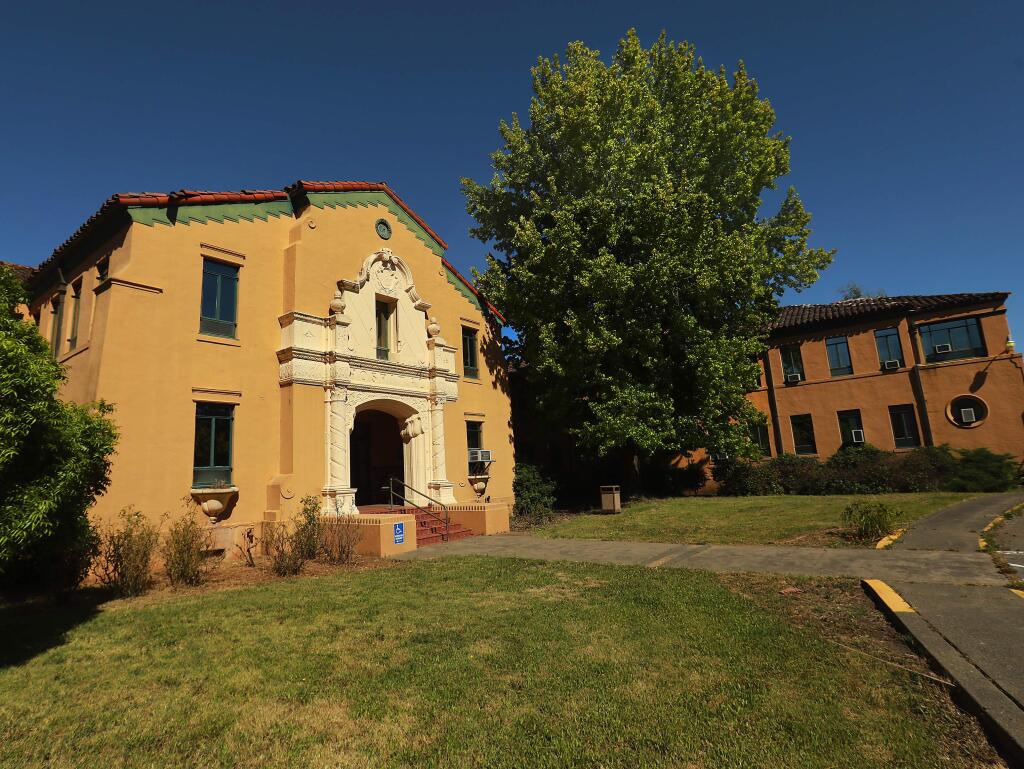 Sonoma County is in the final stages of selling an 82 acre site off Chanate Rd. in Santa Rosa which includes the old hospital complex. (John Burgess/The Press Democrat)