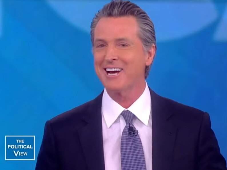 In a screenshot from video, California Gov. Gavin Newsom appears on 'The View' on Monday, Feb. 10, 2020. ('THE VIEW'/ YOUTUBE)