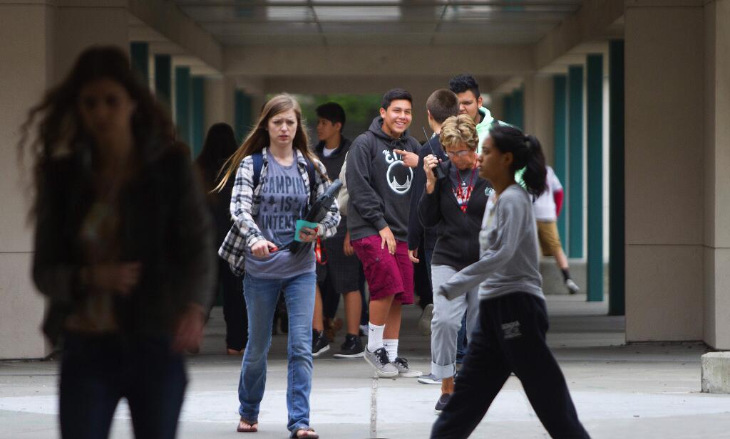 Robbi Pengelly/Index-TribuneStudents at Sonoma Valley High are hoping for more communication with administrators after a May 1 water balloon fight turned into a melee.