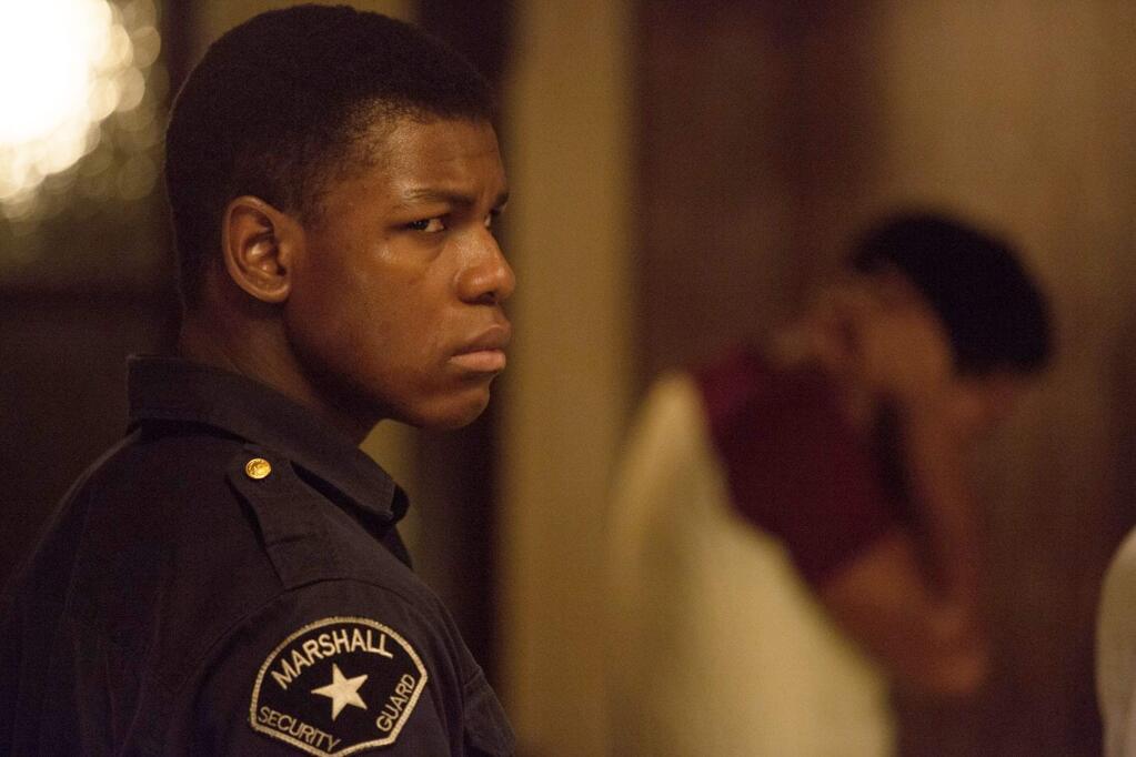 Francois Duhamel/Annapurna PicturesJohn Boyega stars as private security guard Melvin Dismukes, who witnesses the 1967 Detroit riots that resulted in more than 40 deaths.