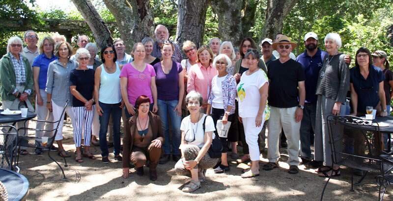 A graduating class of Quarryhill Botanical Gardens docents gathers at the Glen Ellen park, which escaped serious damage in the October fires.