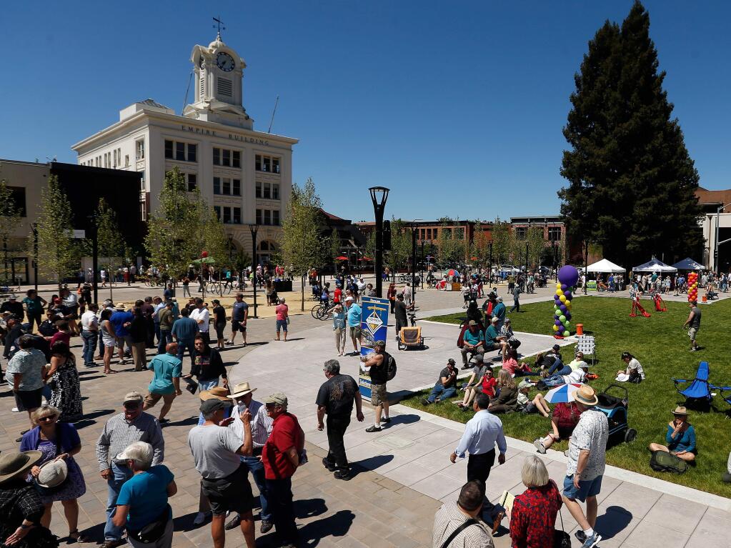 Celebrate Santa Rosa's 150th anniversary at Old Courthouse Square in Santa Rosa with music, kids' activities and more on Saturday, Sept. 8, 2108. (ALVIN JORNADA/ PD FILE)