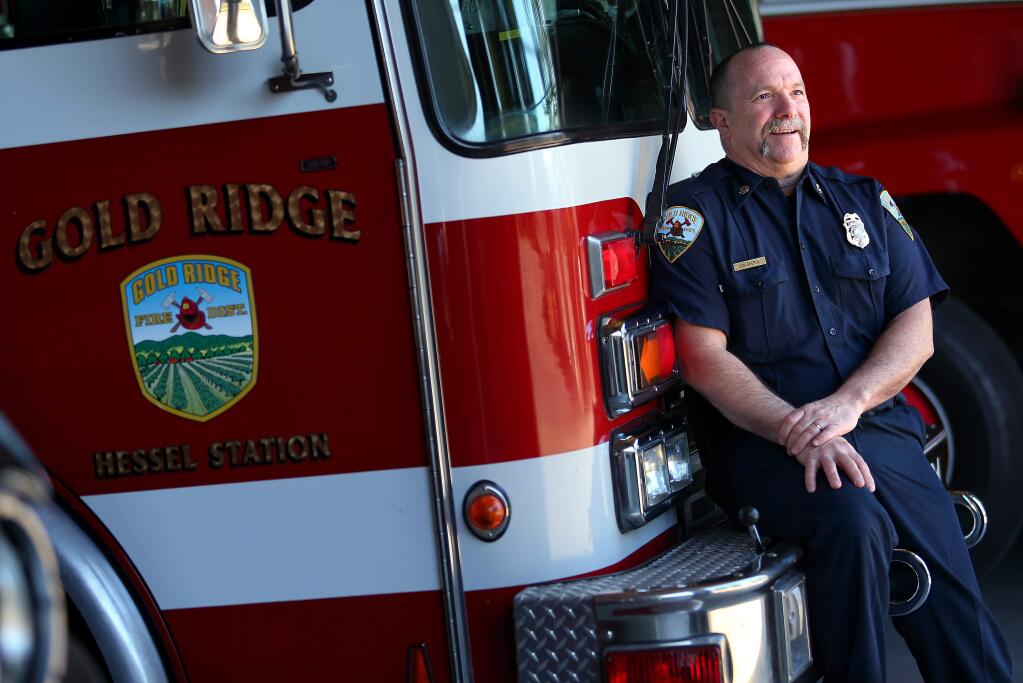 Gold Ridge Fire Protection Chief Dan George(Christopher Chung/ The Press Democrat)