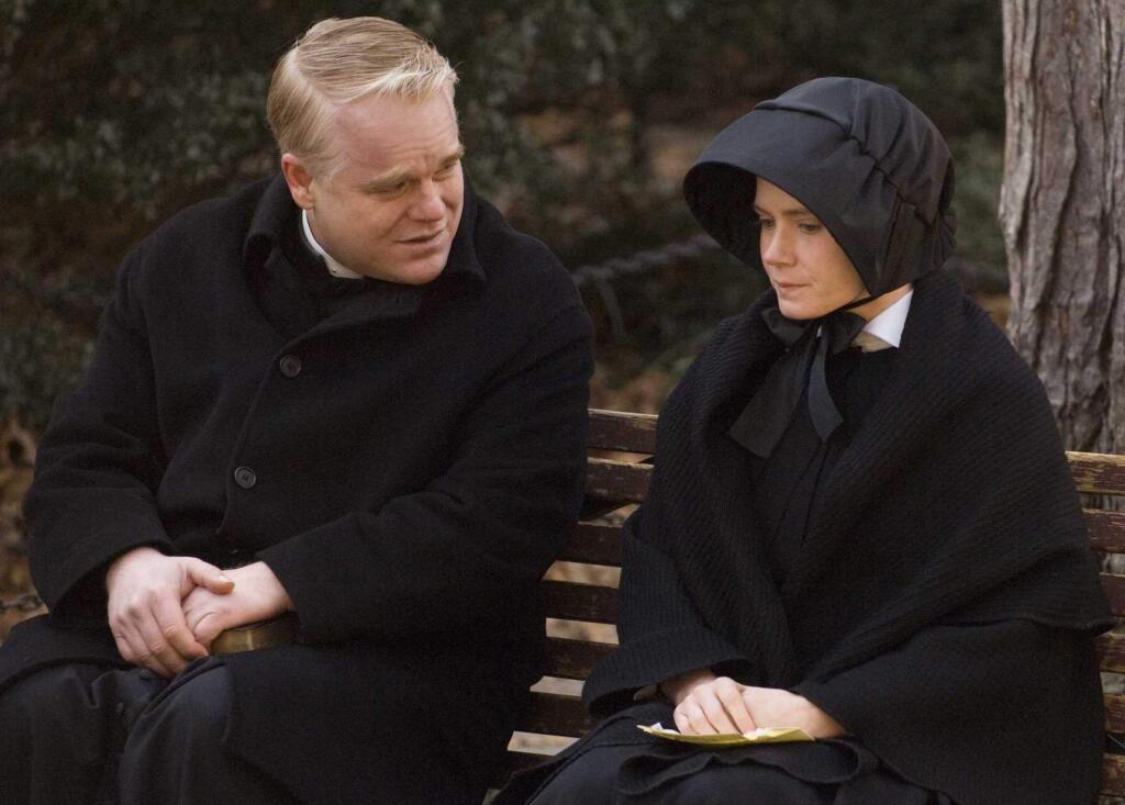 Andrew Schwartz/Miramax Film CorpPhilip Seymour Hoffman as Father Flynn and Amy Adams as Sister James in the movie, 'Doubt,' which will be showing at the Sebastiani theatre Monday, April 20.