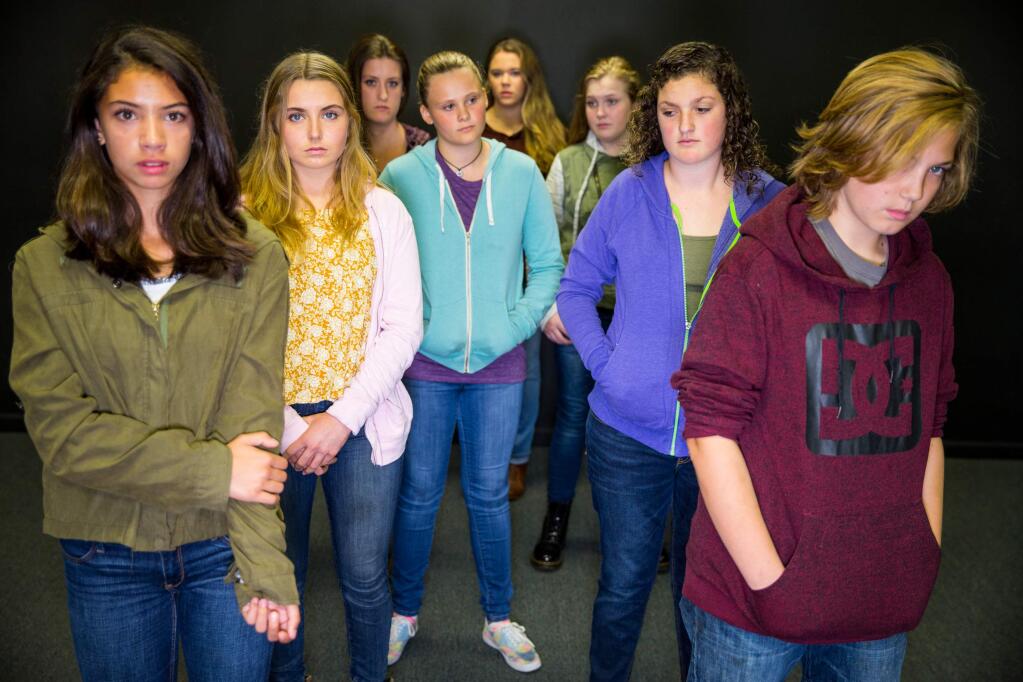 SHOWING THEIR FACES: The cast confronts body image, bullying and the breakdown of family in Oberlin's latest.