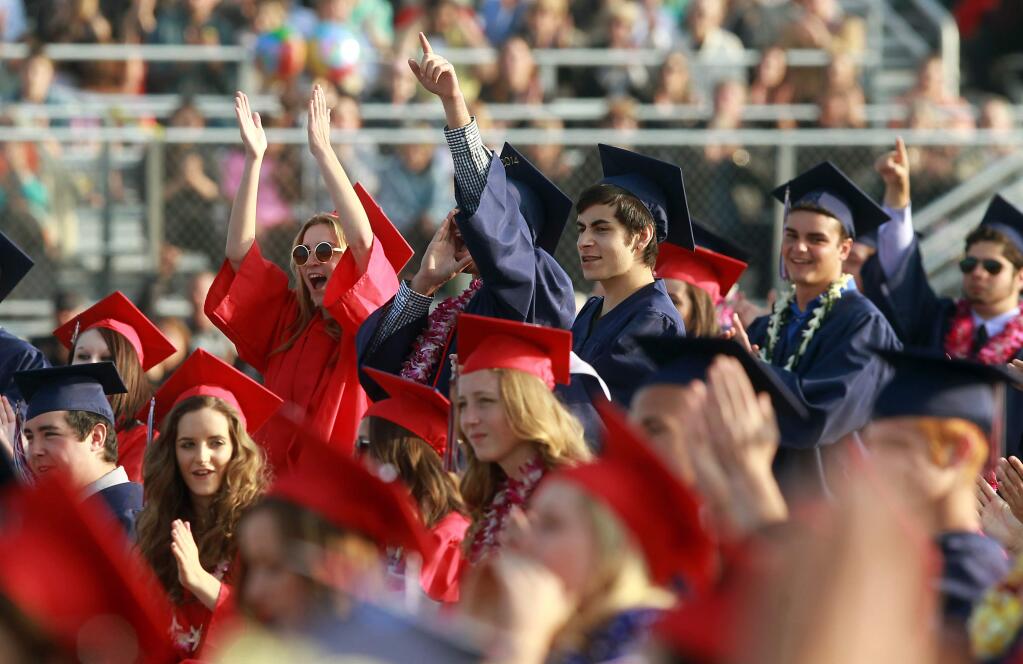 Sonoma Valley High School's 2017 graduation ceremony took place on Friday, June 2, at Arnold Field. (Photo by Robbi Pengelly/Index-Tribune)