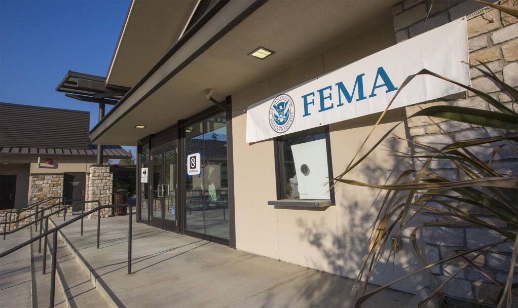 FEMA is located in the Hanna Boys Center auditorium all week. (Photo by Robbi Pengelly/Index-Tribune)