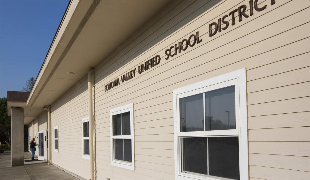 Sonoma Valley Unified School District offices on Railroad Ave. in Boyes Hot Springs. (Photo by Robbi Pengelly/Index-Tribune)