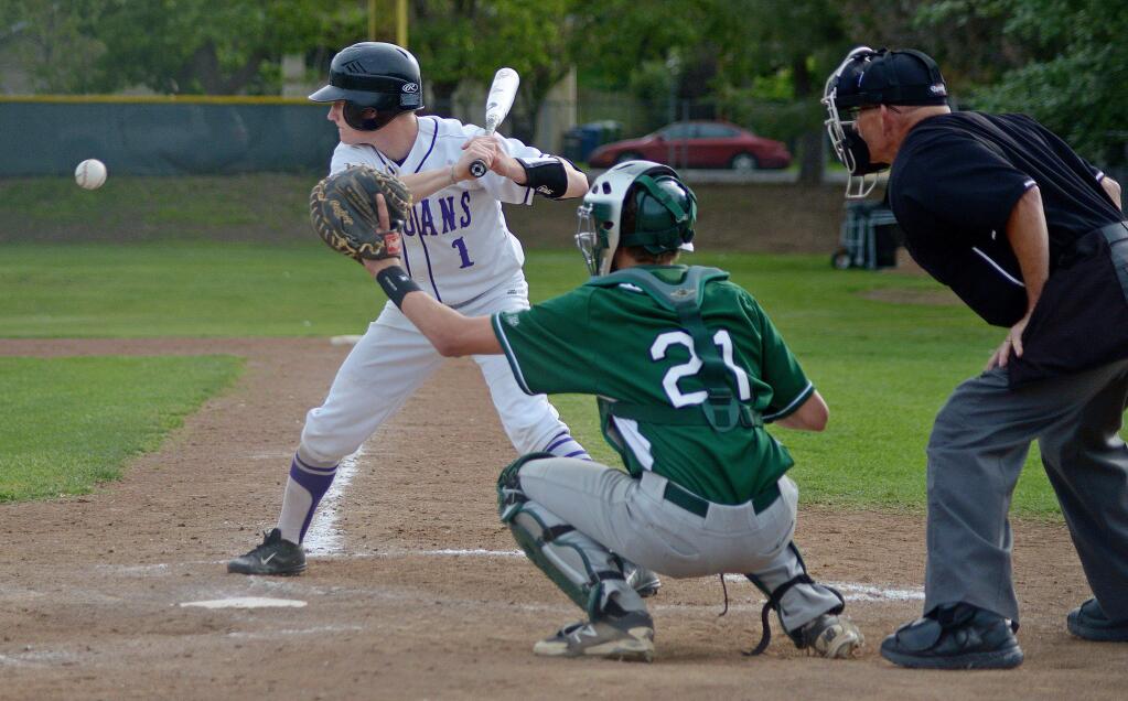 SUMNER FOWLER/FOR THE ARGUS-COURIERPetaluma High graduate Luke Wheless has been a catalyst for the American Legion Leghorns all season. He leads the team into the Area 1 Tournament in Redding this week.