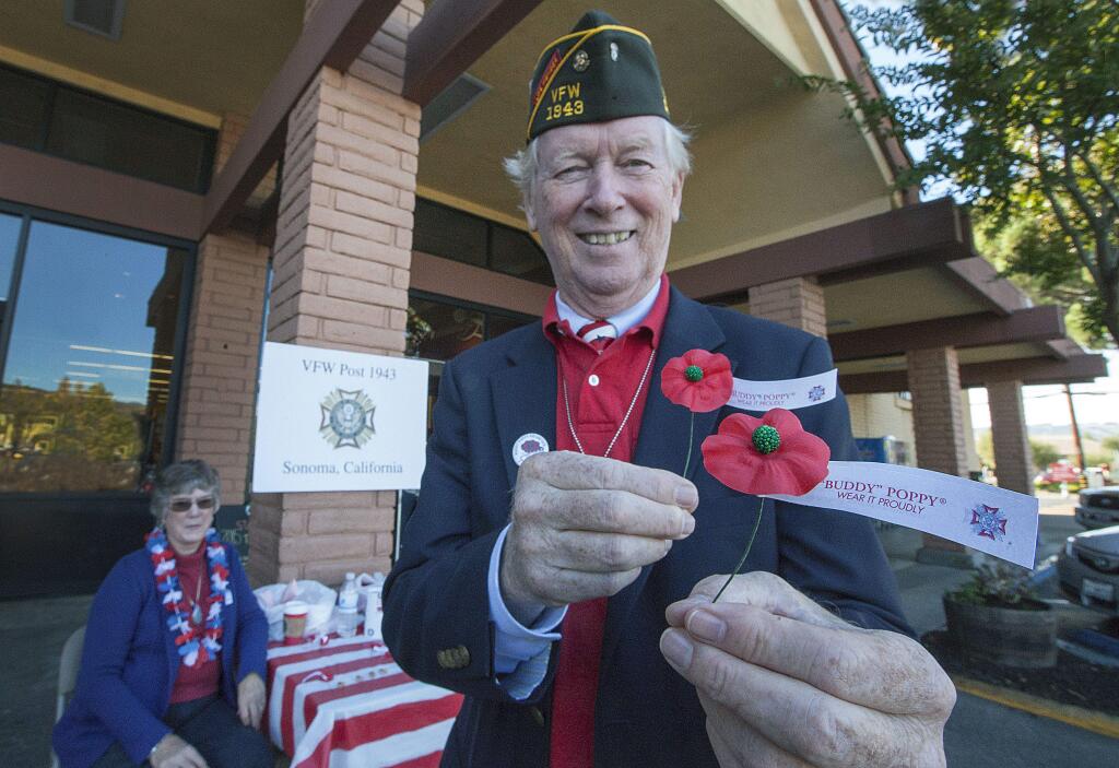 Tim Arensmeir, quartermaster of VFW Post 1943, and his wife, Jan, collected donations for veterans outside Safeway on Fifth St. West last year, (Robbi Pengelly/Index-Tribune file)