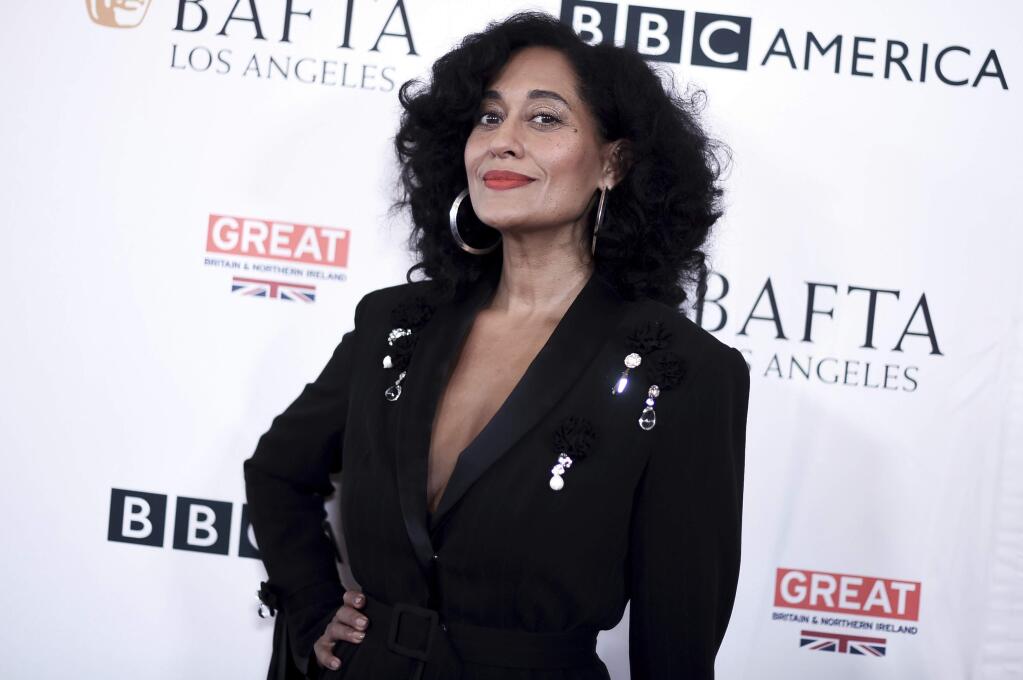 FILE - In this Sept. 16, 2017, file photo, Tracee Ellis Ross attends the BAFTA Los Angeles TV Tea Party at the Beverly Hilton Hotel in Beverly Hills, Calif. Award-winning actress and social advocate Tracee Ellis Ross, among other inspiring guest speakers, will speak at the biannual Women in Conversation event at the Luther Burbank Center for the Arts, March 20.(Photo by Richard Shotwell/Invision/AP, File)