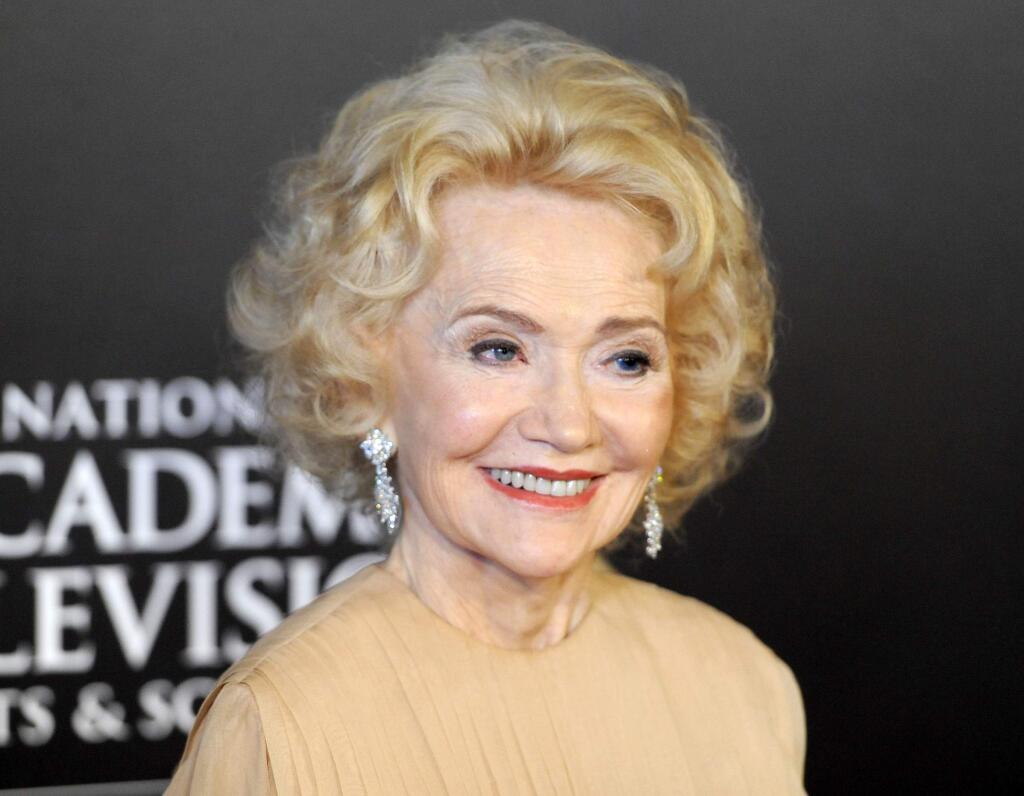 FILE - In this June 27, 2010 file photo, Agnes Nixon arrives at the 37th Annual Daytime Emmy Awards in Las Vegas. Nixon, the creative force behind the popular soap operas 'One Life to Live' and 'All My Children,' died Wednesday, Sept. 28, 2016, in Haverford, Pa. She was 93. (AP Photo/Chris Pizzello, File)
