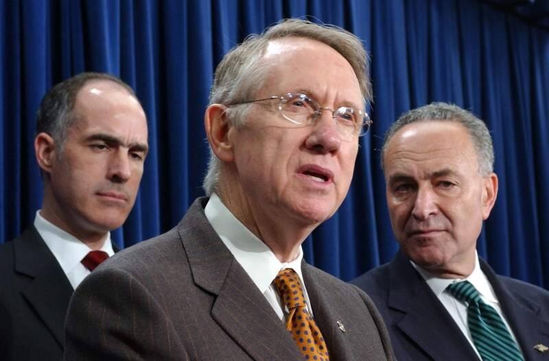 As Senate majority leader, Harry Reid undercut an immigration reform bill. (DENNIS COOK / Associated Press, 2007)