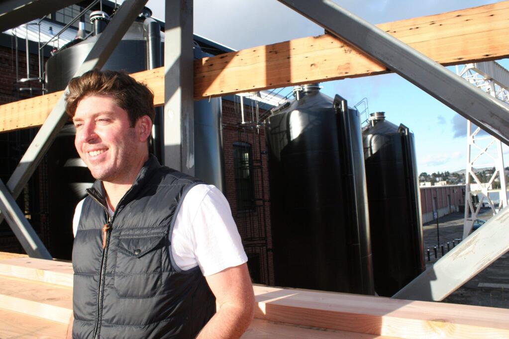 David Phinney, Napa Valley vintner and owner of Savage & Cooke distillery in Vallejo's Mare Island business district (Cynthia Sweeney / North Bay Business Journal) February 2018