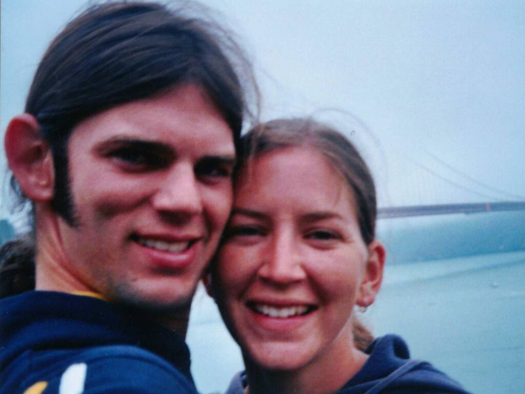Jason Allen and Lindsay Cutshall took this photo of themselves days before they were found shot to death in August 2004 on a Jenner beach. (PD FILE)