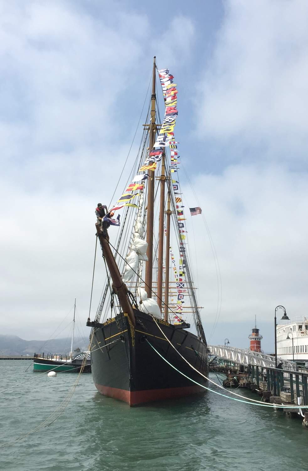 The C.A. Thayer lumber schooner at San Francisco Maritime National Historical Park. (Photo courtesy of San Francisco Maritime National Park )