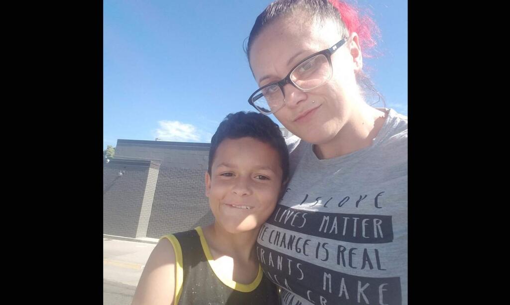 Leia Pierce and her son, Jamel Myles. Ms. Pierce says her son committed suicide after a year in which he and his older sister were bullied at school. (Facebook)