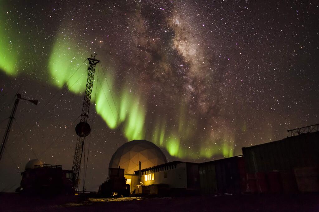 Anthony Powell built up an arsenal of weather-modified cameras to capture the reality of living an entire year ) in the harsh Antarctica, at the U.S. McMurdo Station and New Zealand Scott Station. (MUSIC BOX FILMS)