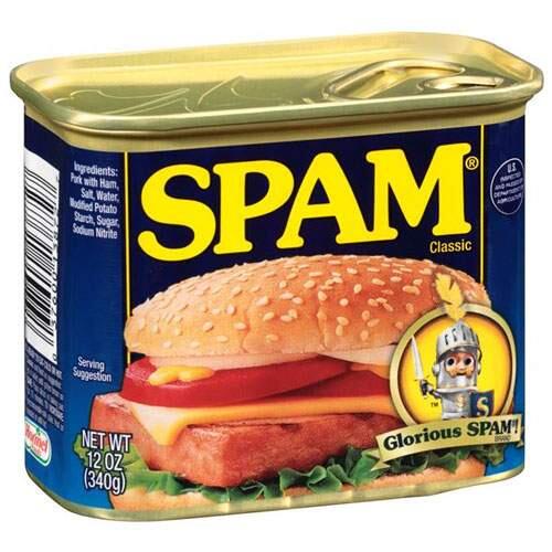 'Glorious Spam!' that is, if the 'best by' date is after February 2021...