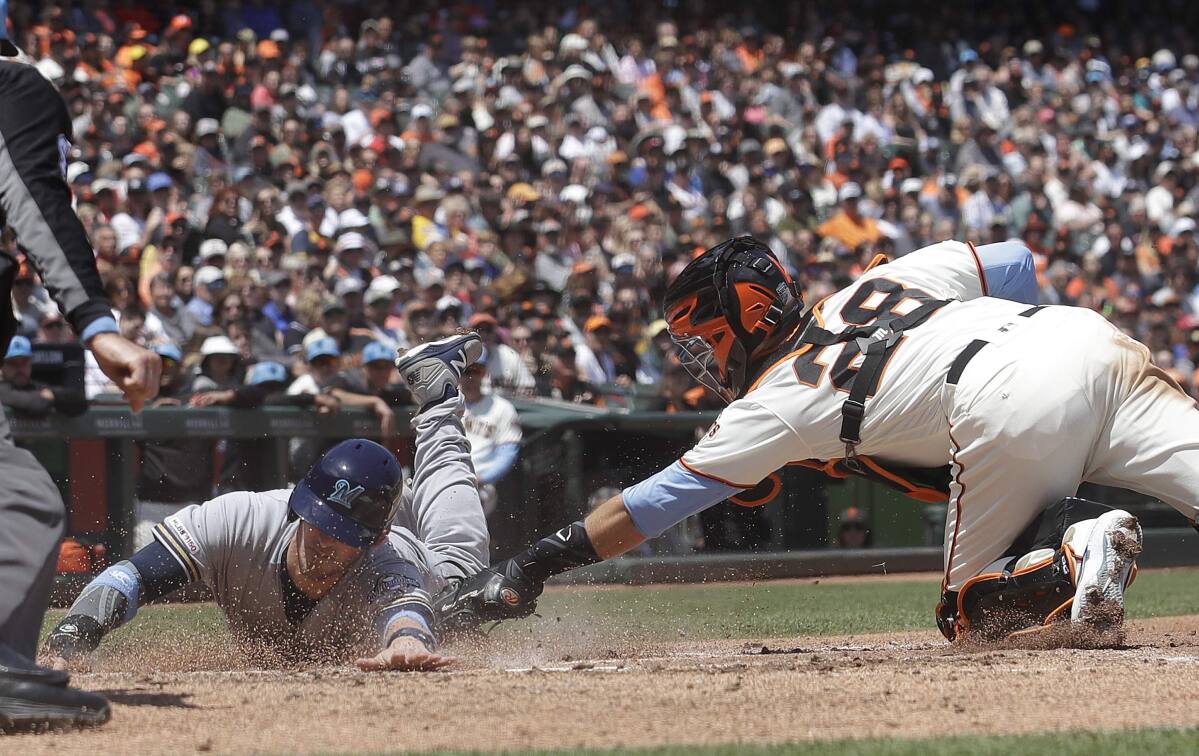 Brewers refuse to allow Giants a sweep