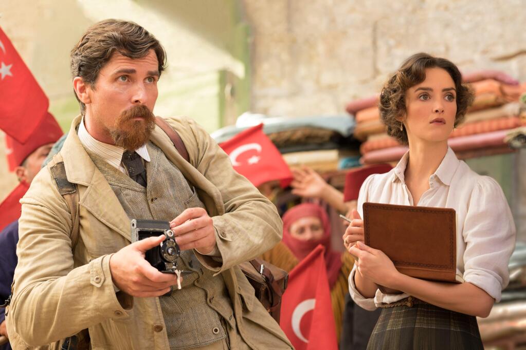 Christian Bale and Charlotte LeBon are two sides of the love triangle in 'The Promise.'