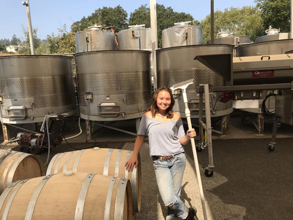 Riley Flanagan, daughter of the proprietor of Flanagan Wines in Healdsburg, has been active in work with Community Child Care Council (4Cs) of Sonoma County. (courtesy photo)