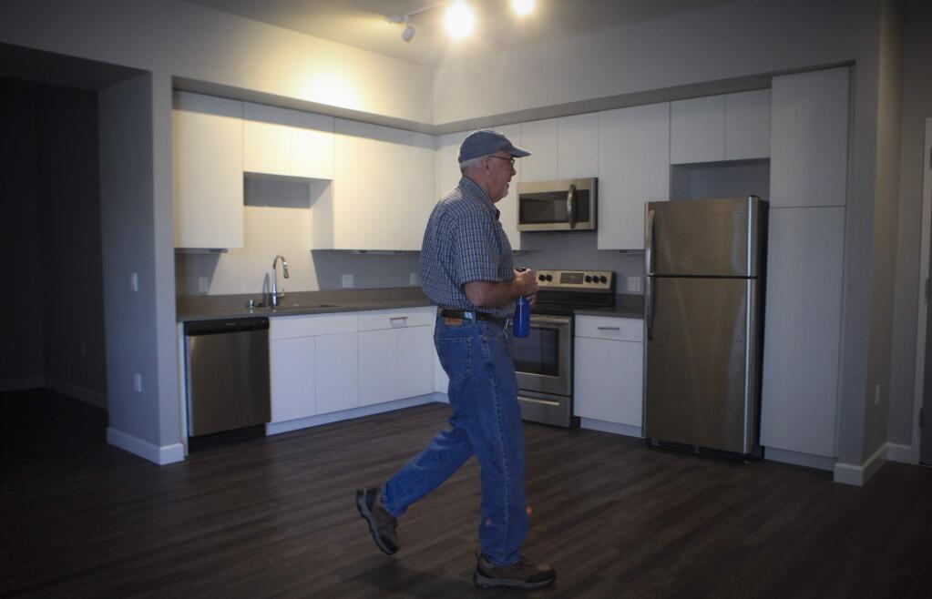 Petaluma, CA, USA._Thursday, June 06, 2019. Special guests toured the Marina Crossing Apartments, Sonoma State University's new 90-unit apartment complex for faculty and staff in Petaluma. (CRISSY PASCUAL/ARGUS-COURIER STAFF)